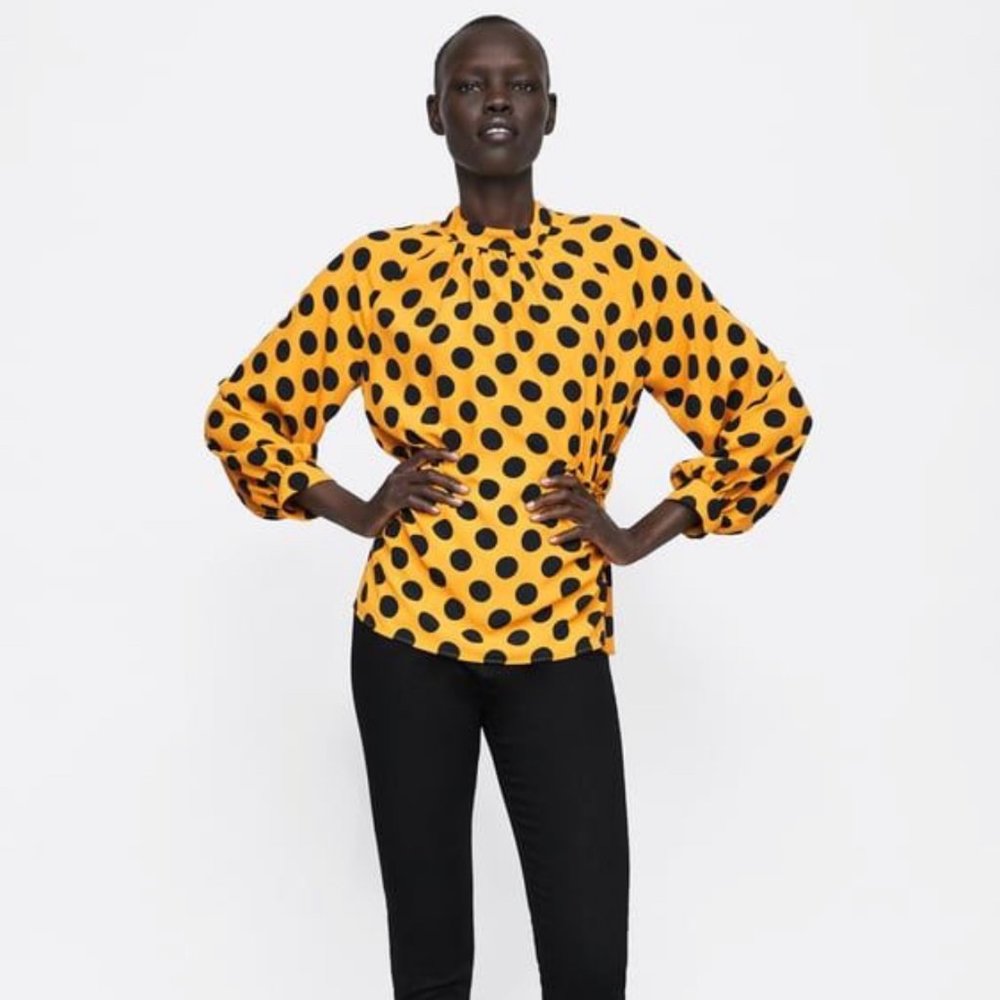 Zara Polka Dot Blouse